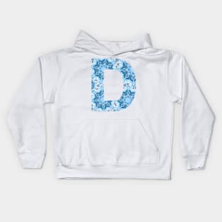 Dottillism Mandala Letter Blue Kids Hoodie